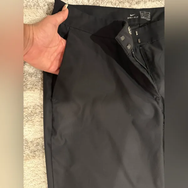 Nike Womens Slim-Fit Dri-Fit Black Golf Pant‎ Size 10 - Image 6
