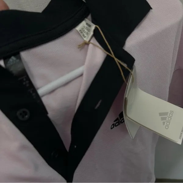 Adidas Cropped Medium Oversized Light Purple Polo Shirt Multi Sport - Image 10