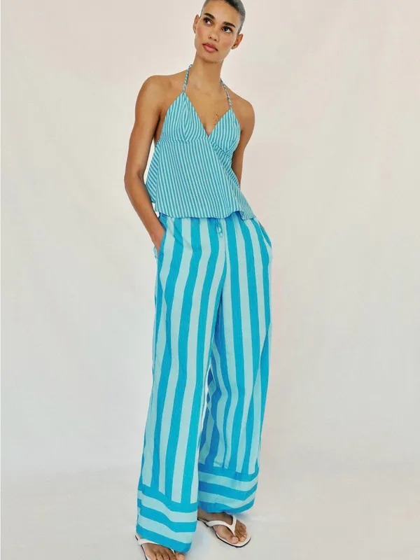 ZARA Striped Open Back Top - Image 6