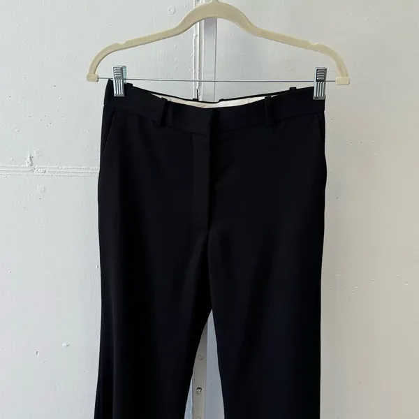 NWT COS Classic Slim-Fit Bootcut Wool Trousers Dress Trouser Pants Black Sz 4 - Image 5