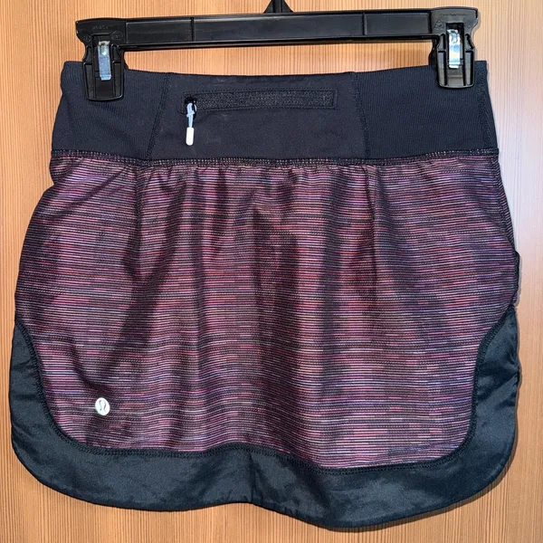 Lululemon Run For All Skirt sz 2 Space Dye Black - Image 14