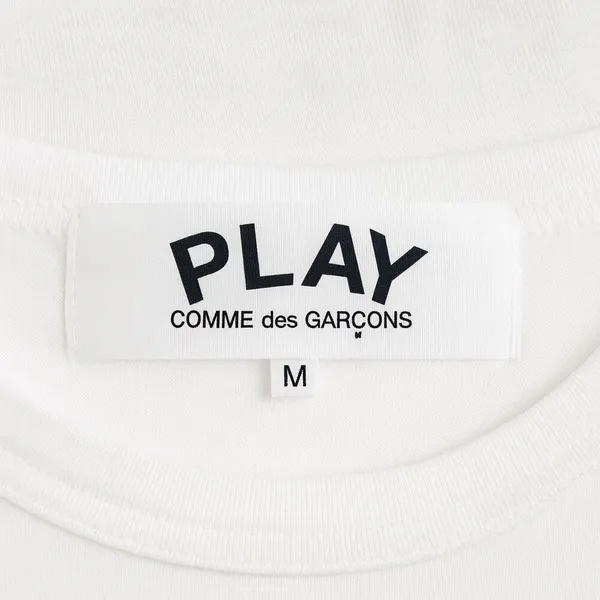 Comme des Garçons PLAY Multi-Heart Graphic Tee White Size M Unisex - Image 5