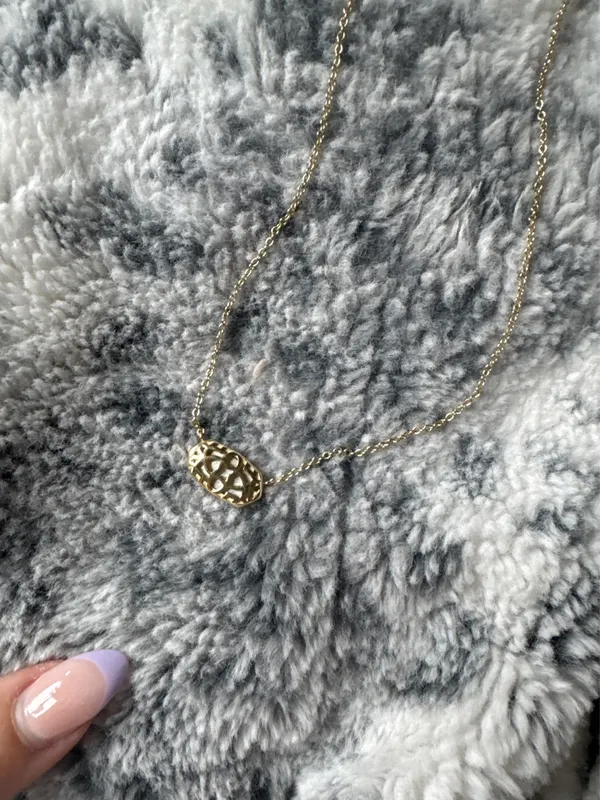 Pink Kendra Scott Necklace Gold - Image 2
