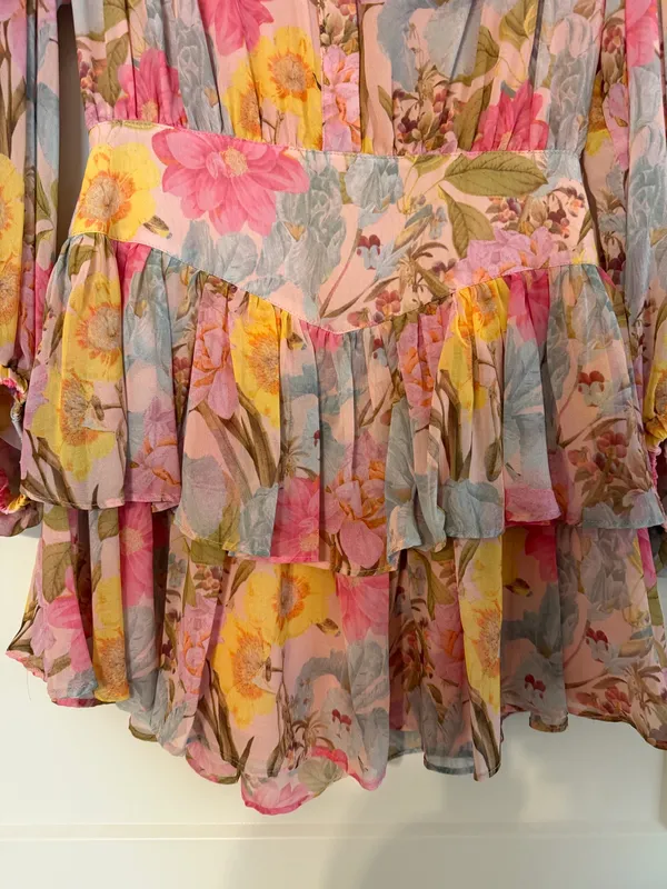 Olivaceous Floral Dress - Image 4
