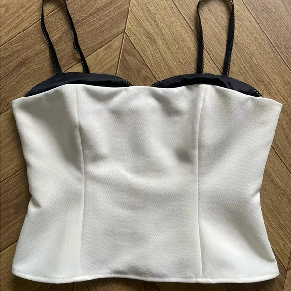 Reformation Melanie Top in Ivory 4 - Image 3
