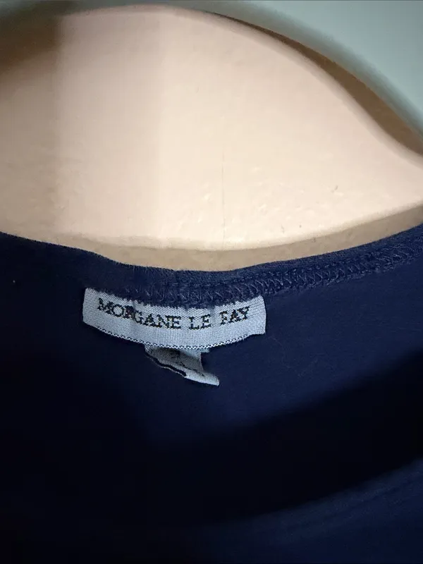 Women's Navy Short-Sleeve Crewneck Tee - Image 2