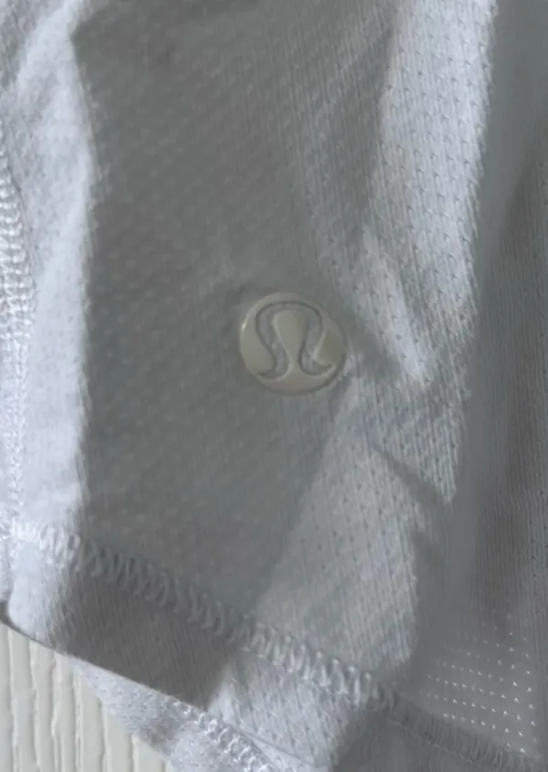 Lululemon Mesh Scoop Neck White Tank - Image 2