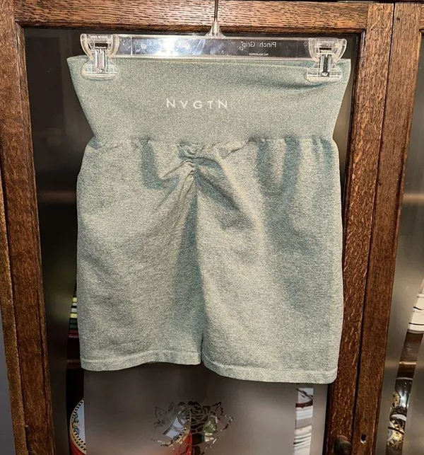 NVGTN Green Biker Shorts - Image 3