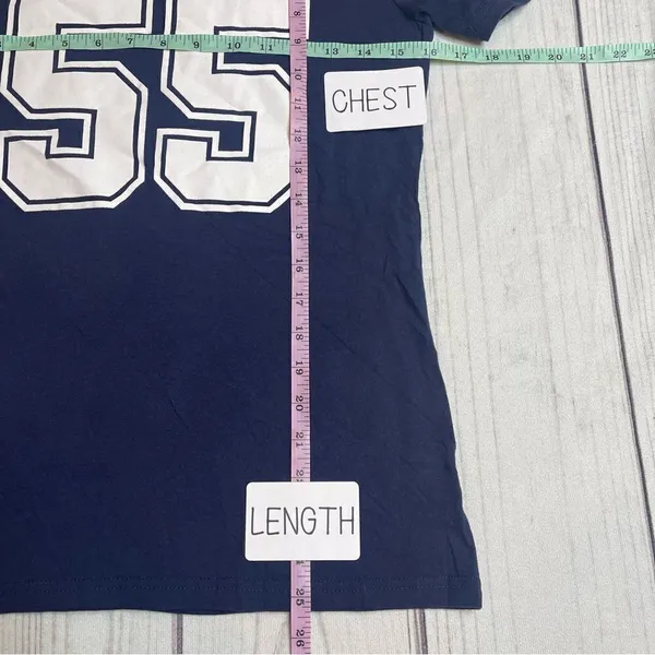 Womens Dallas Cowboys Leighton Vanderesch #55 T Shirt‎ Jersey Size Small - Image 8