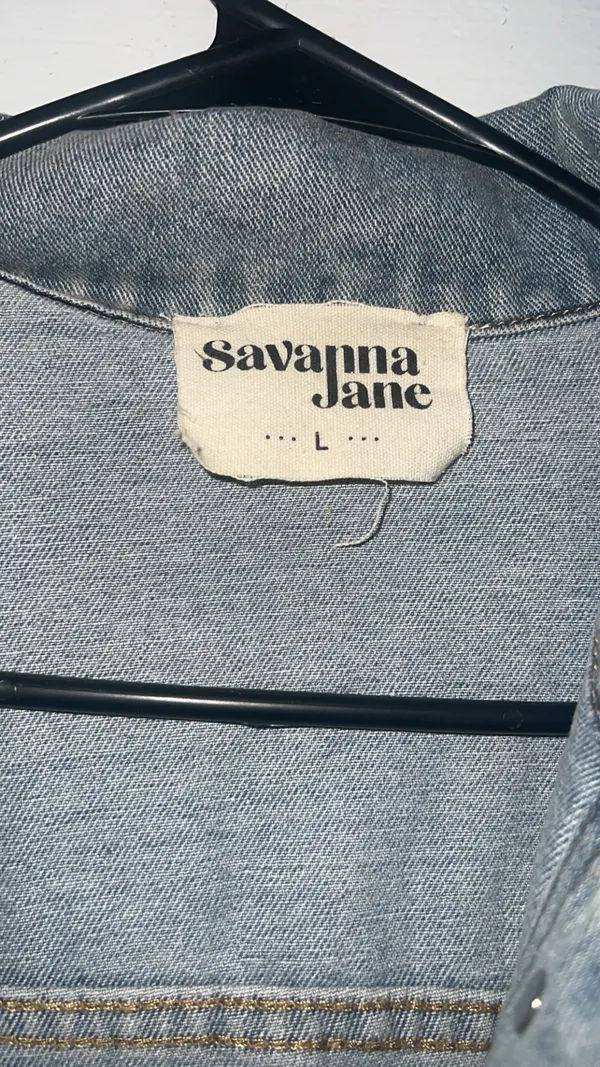 Savanna Jane denim jacket with rhinestone fringe - Image 7