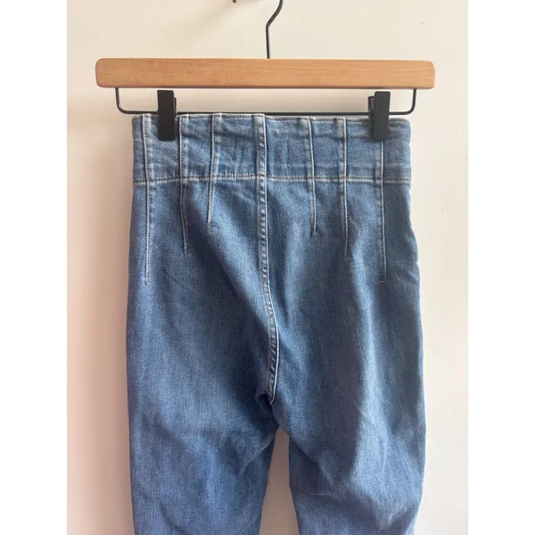 We The Free Free People Jayde Flare Jeans Size 25 Boho Retro High Rise layered - Image 5