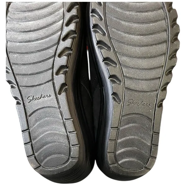 Skechers Parallel Triple Thread Black Suede Leather Ankle Boots Zipper US 10 - Image 10