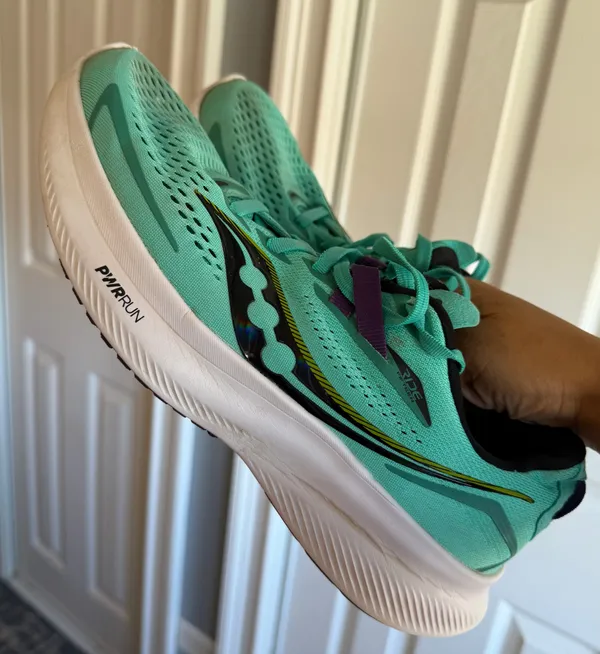 Saucony Women's Ride 15 Teal Green Running Athletic Shoes Size: 9.5 - Image 8