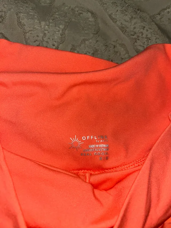 OFFLINE by Aerie Orange Ruffle Shorts Size M - Image 2