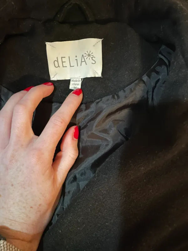 Delia's Black Peacoat - Image 3