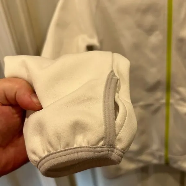 Nike‎ Therma-FIT Hoodie Women's Large White Full Zip Athletic Sweatshirt - Image 3