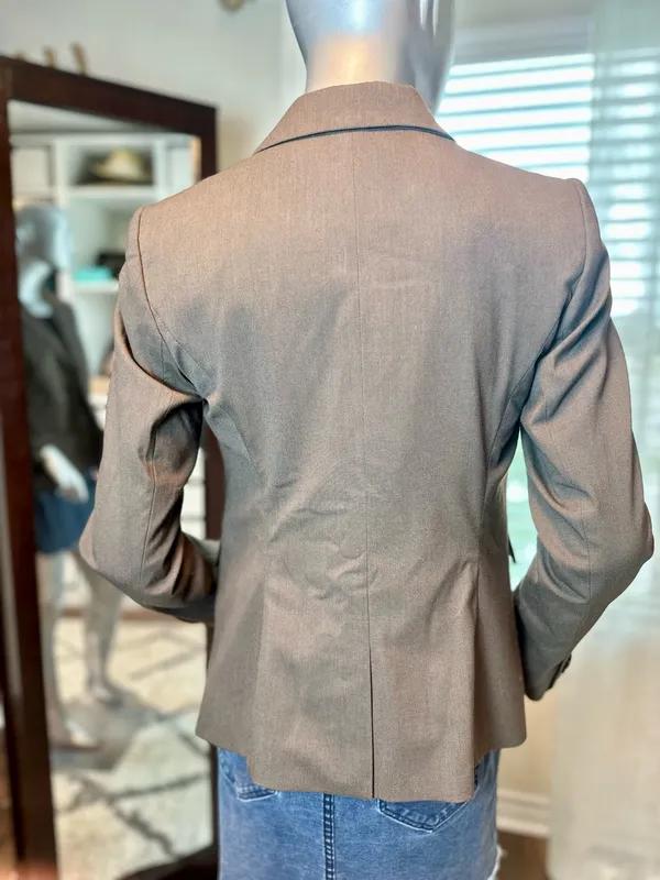 The Limited Dark Gray Tailored Blazer Size 6 - Image 3