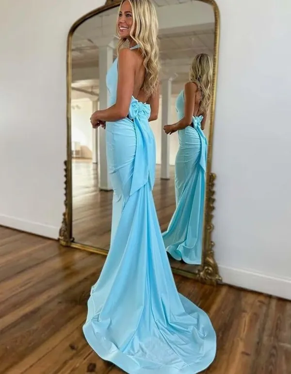 Light Blue Long Dress - Image 2