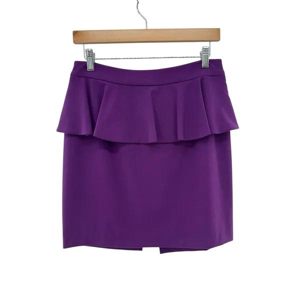 Alice + Olivia Purple Ena Hook Eye‎ Closure Blazer Skirt Suit Outfit Set Size 6 - Image 8
