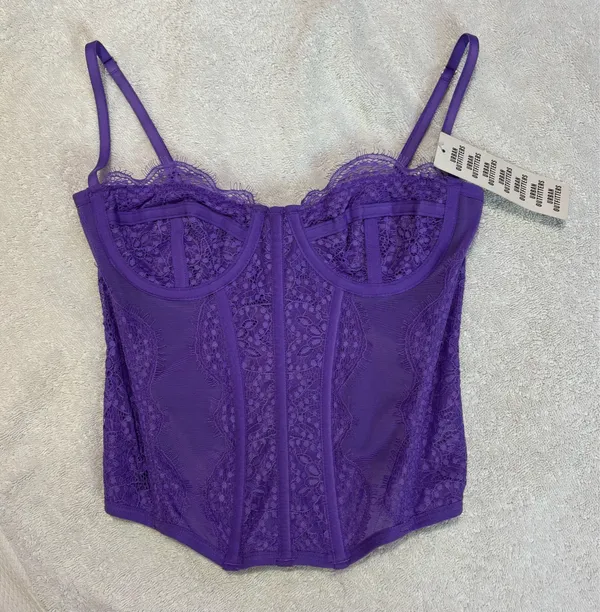 Purple Urban Outfitters Corset Top - Image 2