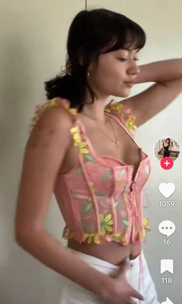 For Love & Lemons Daisy June Embroidered Bustier - Image 3