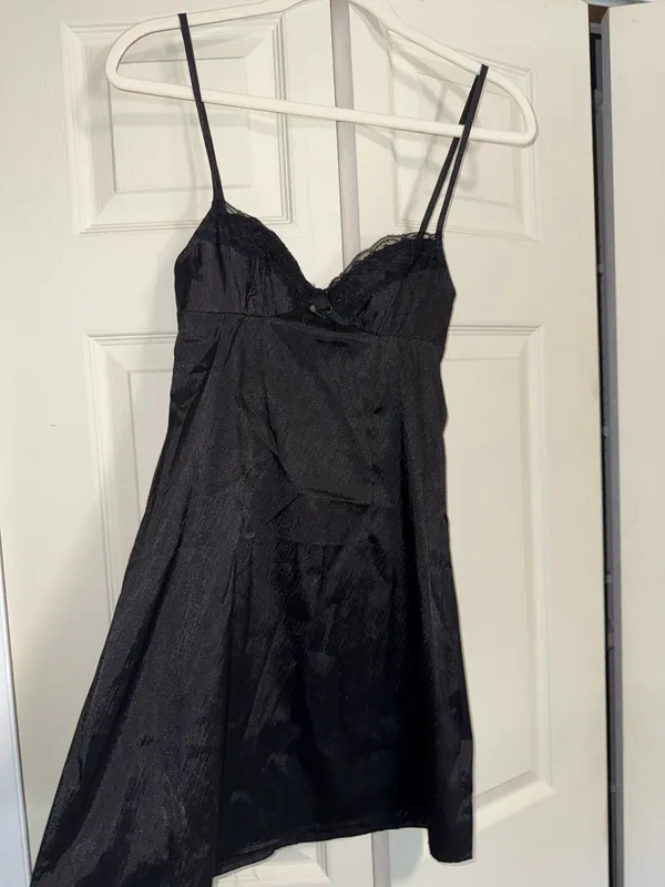 Princess Polly black slip dress - Image 2