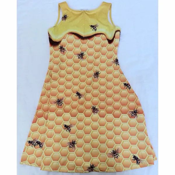 Cowboy Bee Honeycomb Sleeveless Dress - Image 4
