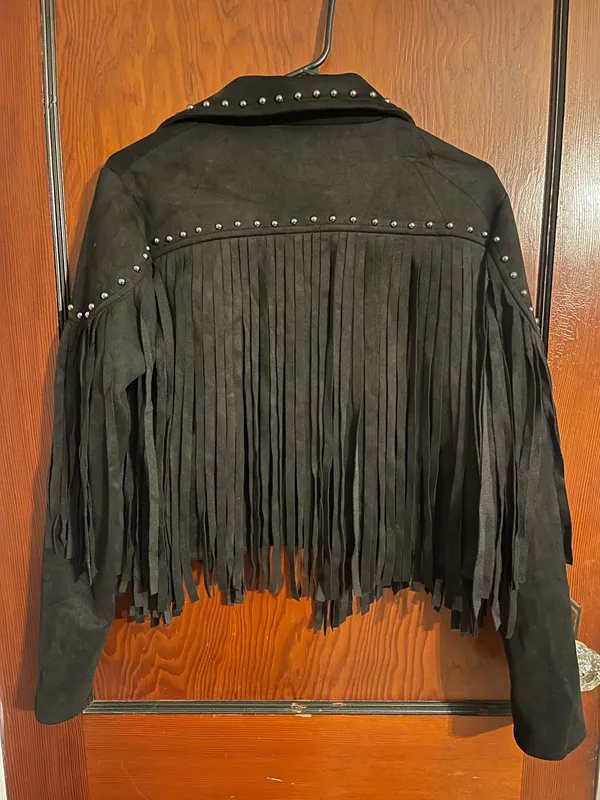 Buckle Fringe stud jacket - Image 2