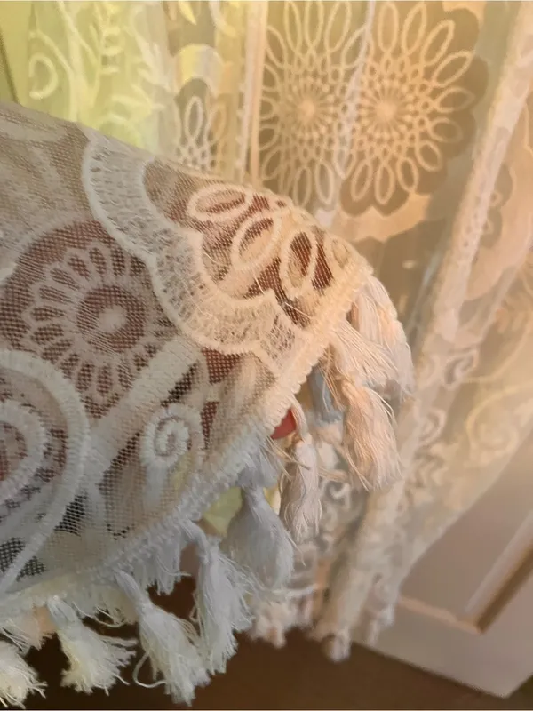 White Lace Embroidered Duster Kimono 2x - Image 8