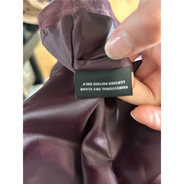Preston and York Purple leather jacket size small real suede - Image 6