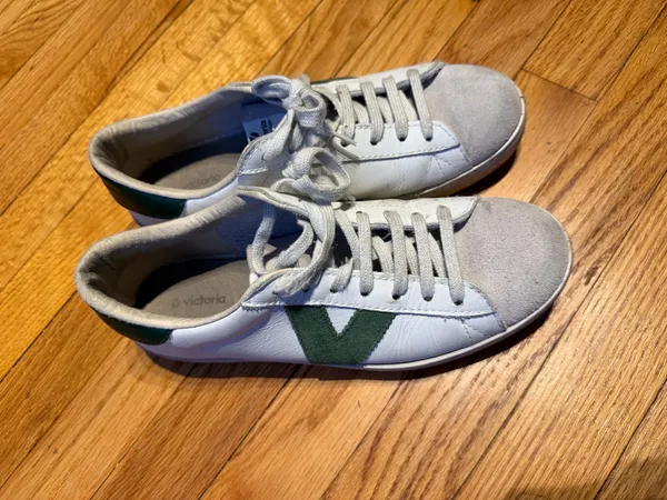Victoria Berlin Spain Leather Sneakers Casual Low-Top 40 ecru classic preppy - Image 2