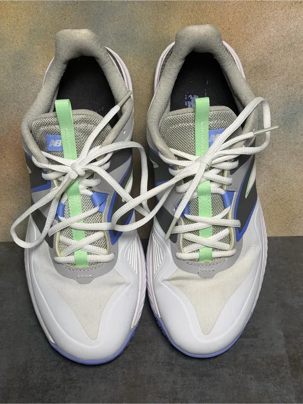 New Balance Women's 796v3 Tennis Shoes White/Grey/Purple/Green Size 10B - Image 7
