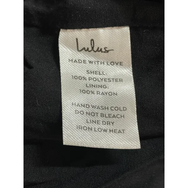 Lulus Women's Black Crinkle High Waisted Stretch Mesh Layered Mini Shorts Size L - Image 5