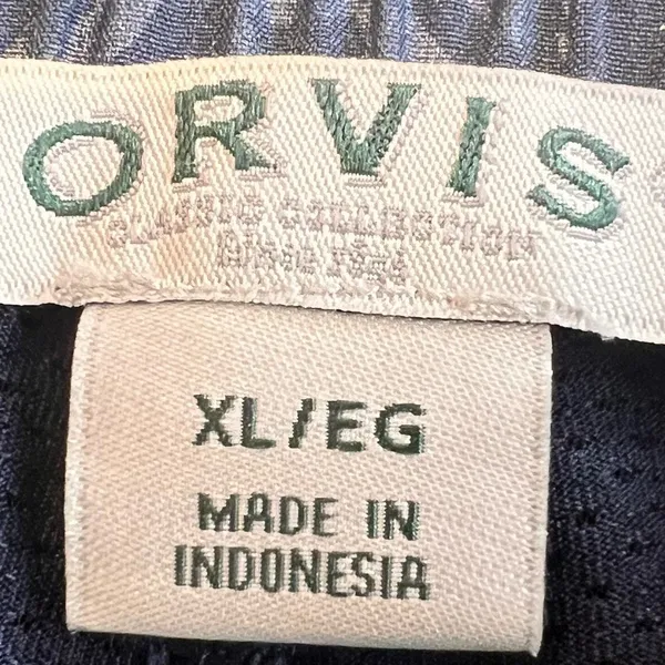 Orvis‎ Athletic Skort Skirt Blue XL Elastic Waist Zipper Pockets Golf Hiking - Image 3