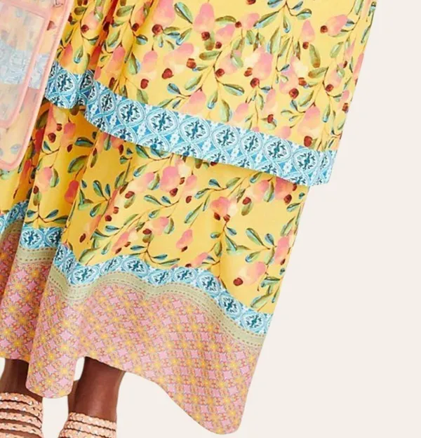 NWT Anthropologie Farm Rio Anjou Maxi Dress Size 2 Petite Retail $240.00 - Image 5