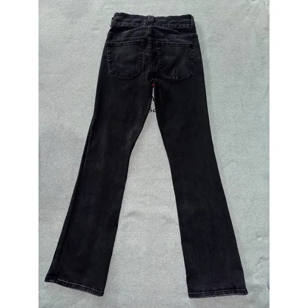 BKE Parker Jeans Womens Black Denim High Rise Bootcut Stretch Dark Wash Sz 28 - Image 5