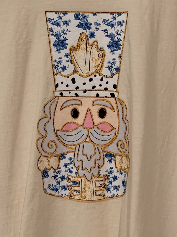 Comfort Colors Cream Short-Sleeve Tee with Nutcracker Graphic - Image 2
