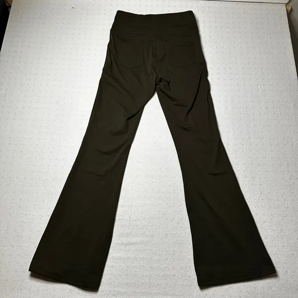 Halara Olive Green Flare Leg Pants Medium High Rise NWT - Image 4