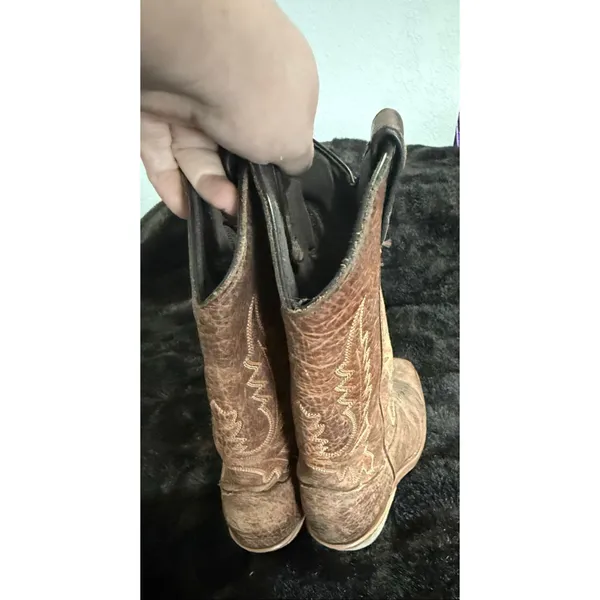 Abilene Women's Oiled Cowhide Cowgirl Boot Square Toe 6 - Image 3