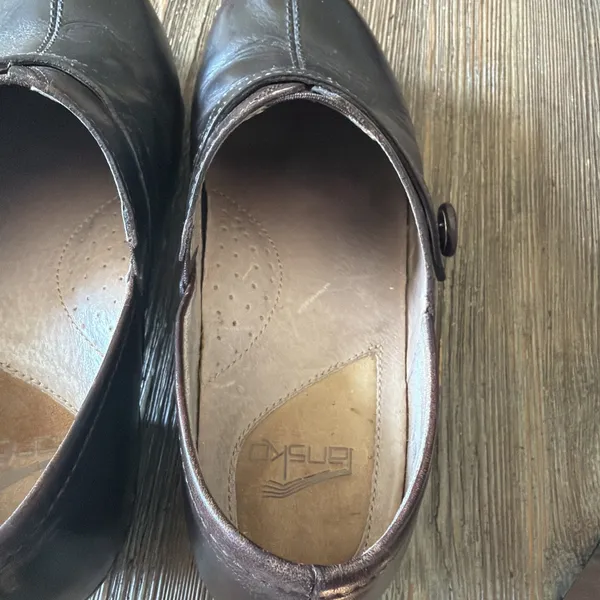 Dansko Solstice Leather Clogs Womens Size 37 Brown Nursing Mule Leather Shoe 6.5 - Image 6