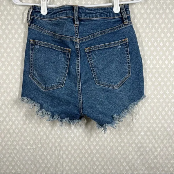 Free People We The Free Crvy‎ High Rise Vintage Shorts - Image 6