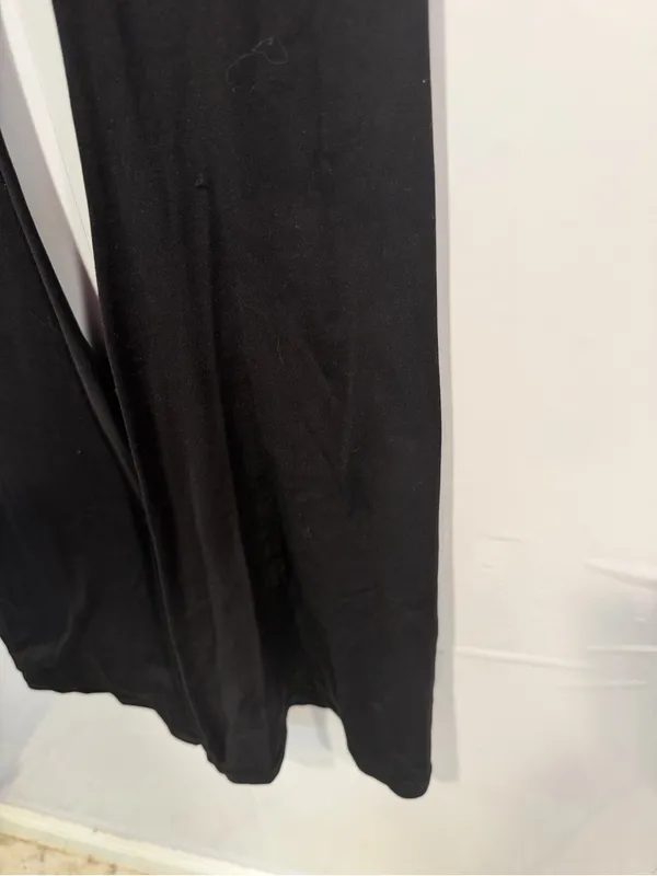 Black Flared Aerie crossover High-Waist Yoga‎ Pants - Image 2
