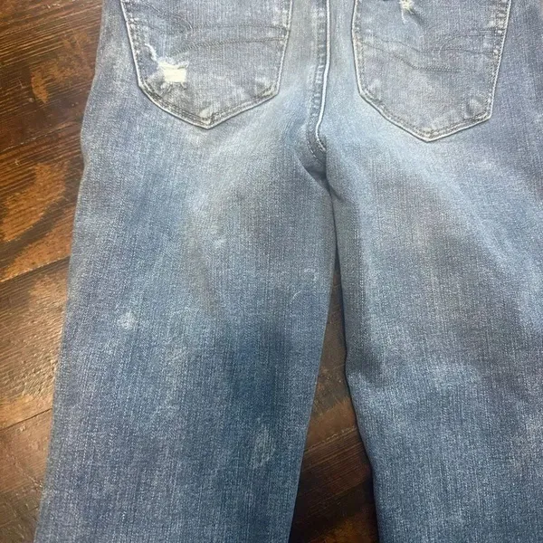American Eagle distressed hi-rise crop 00 jeggings - Image 4