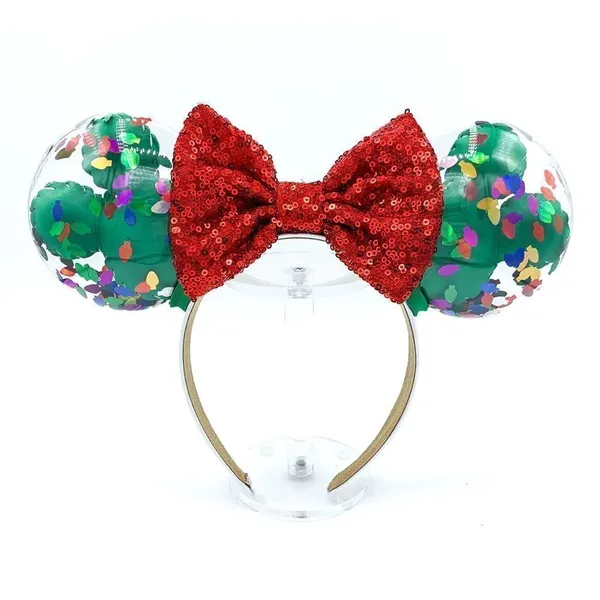 Handmade Christmas Confetti Balloon Ears Green/Red‎ - Image 2