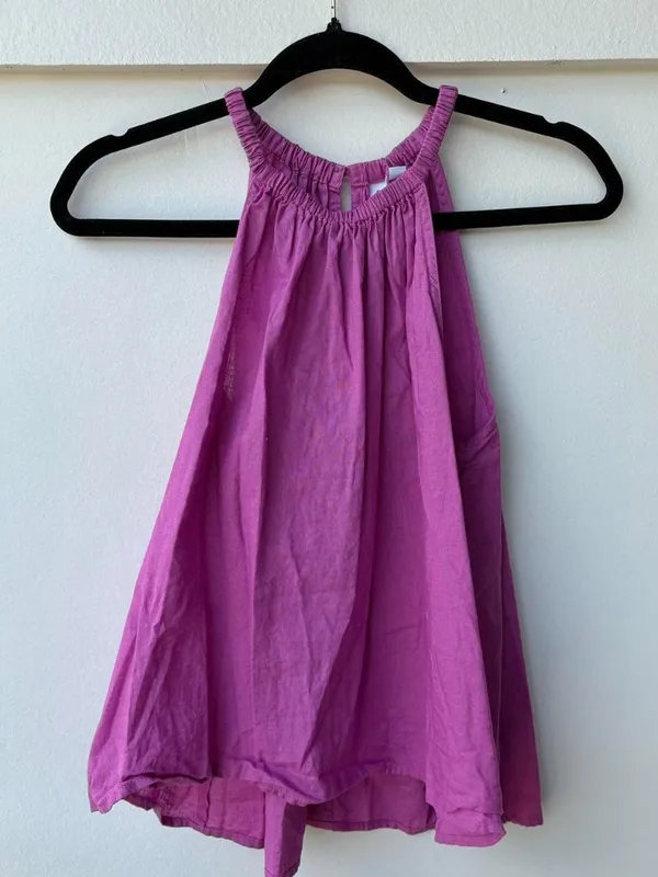 GAP pink linen halter top - Image 2
