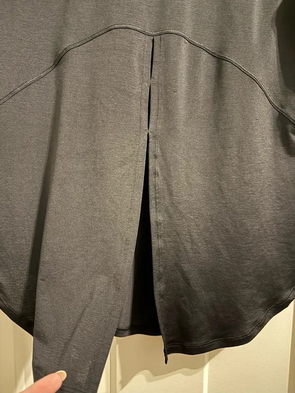 Black Lululemon Tee Shirt - Back In Action Short Sleeve - Image 5