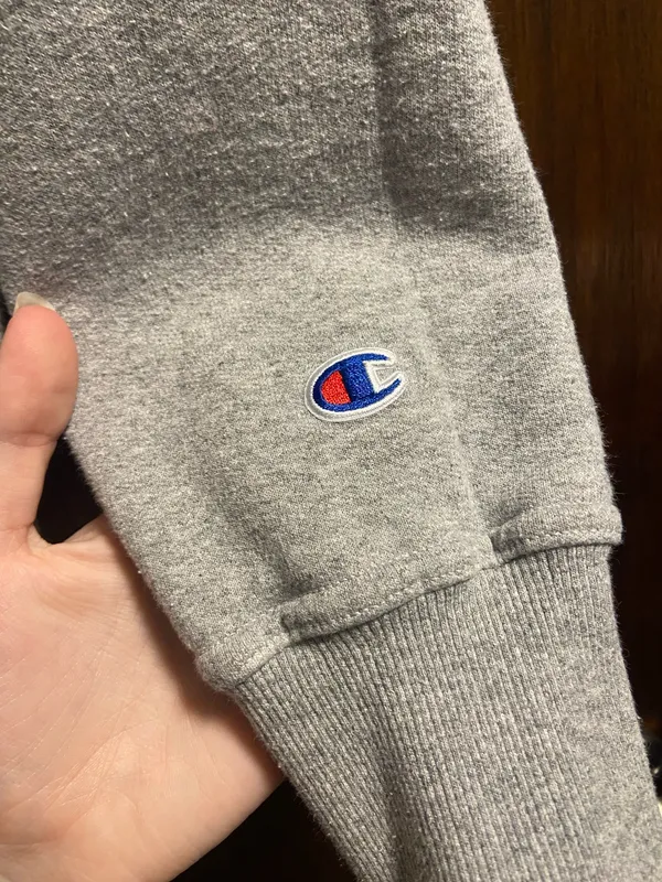 Champion Gray Crewneck Sweatshirt - Image 3