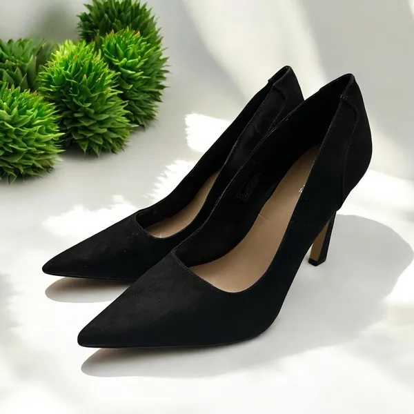 Abound Nattie Pointed Toe Pumps Black‎ 8.5M Womens Stiletto Heels ABNATTIE-FAB - Image 2