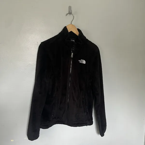The North Face Osito Fuzzy Women's Windbreaker Jacket, Medium Black - Image 3