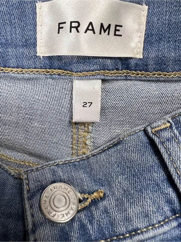 Frame Denim High Rise Palazzo Stretch Jeans Women’s Size 27 - Image 11